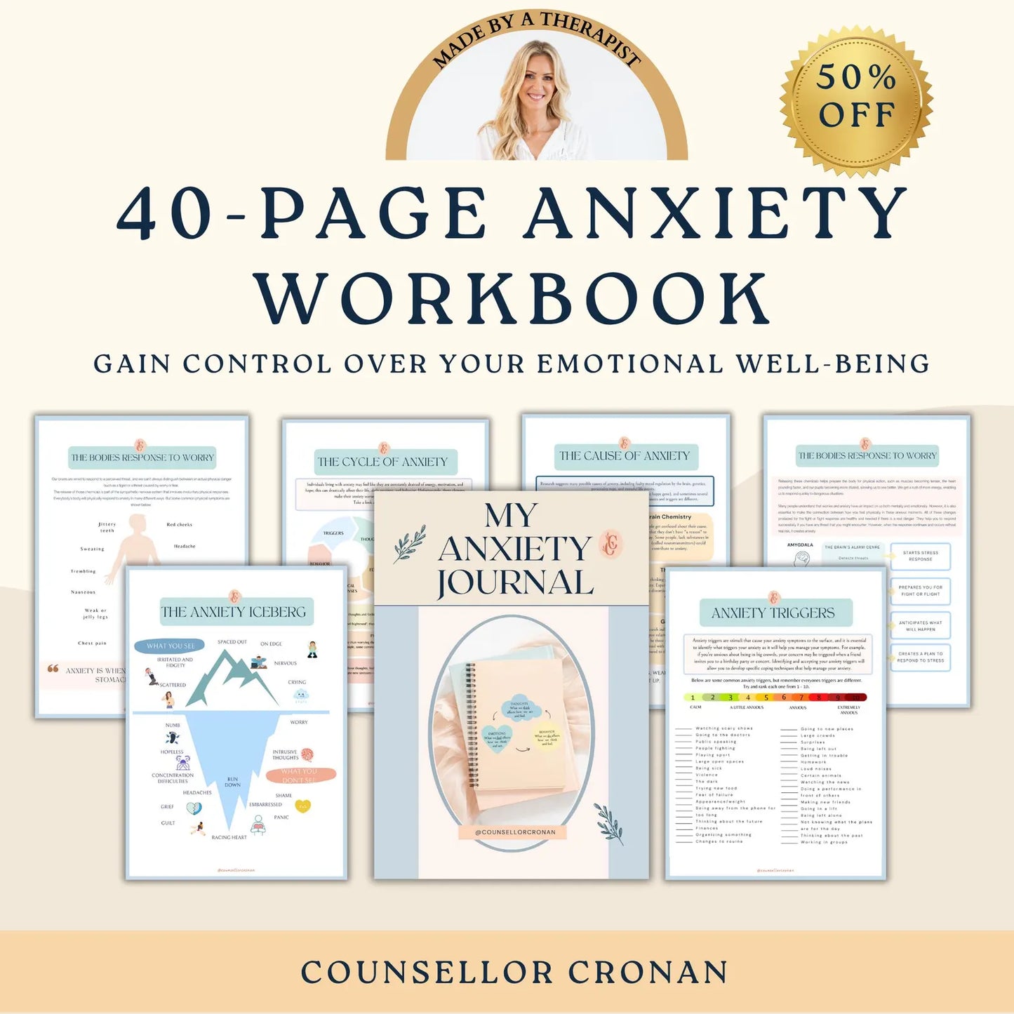 Your 40-Page Anxiety Workbook (Ebook)